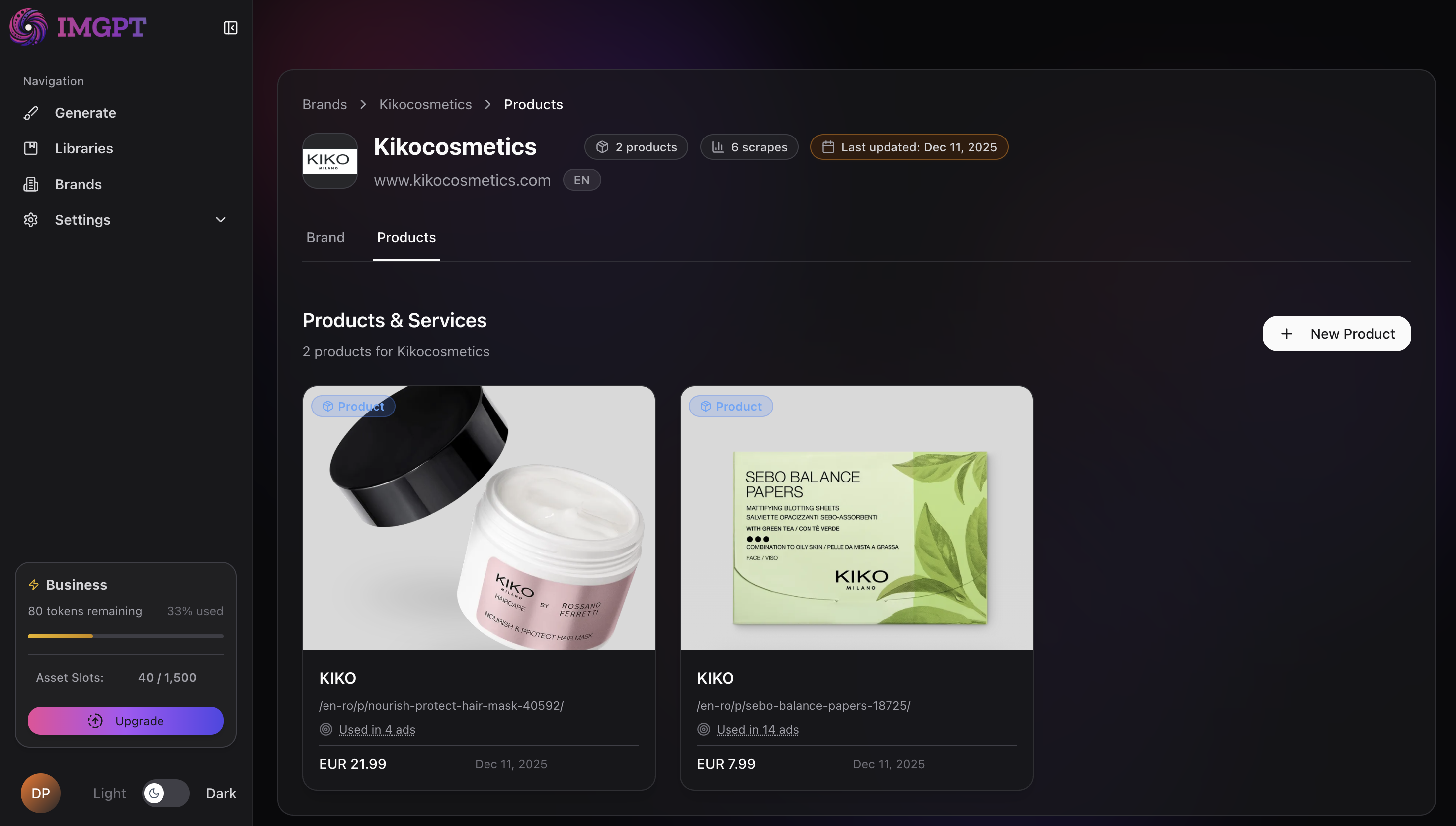 Brand Library Dashboard